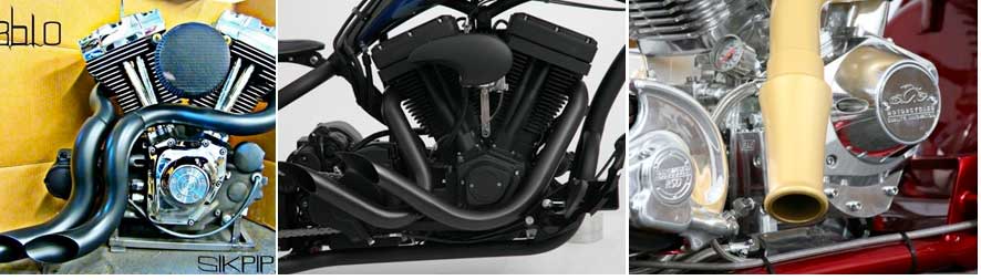 Peinture haute température sur échappement Harley Peinture haute température sur échappement Harley